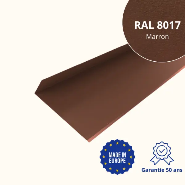 Solin de haut de cheminée Marron Mat