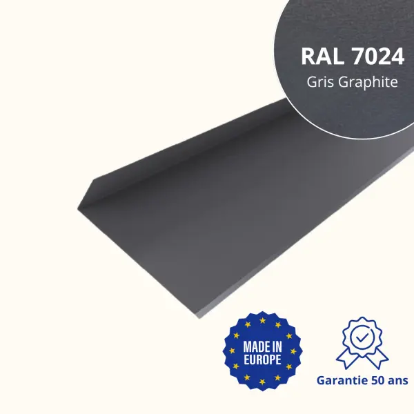 Solin de haut de cheminée Gris Graphite Mat