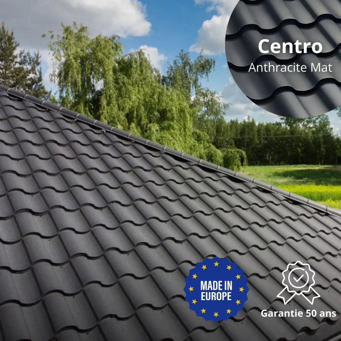 Tôle imitation tuile