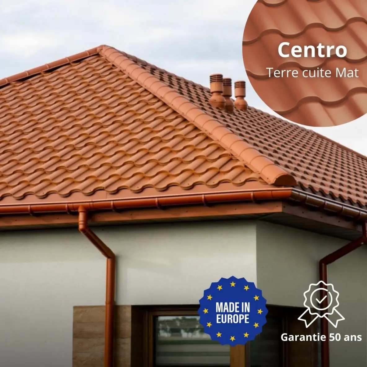 Tôle imitation tuile