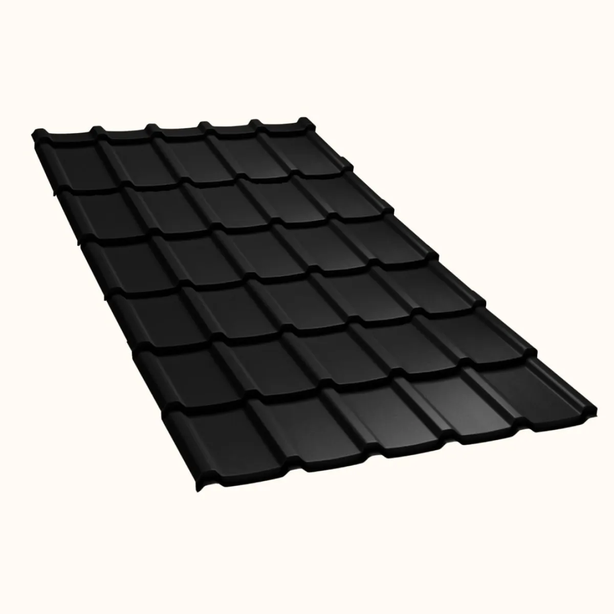 Tôle imitation tuile Allano Noir Mat