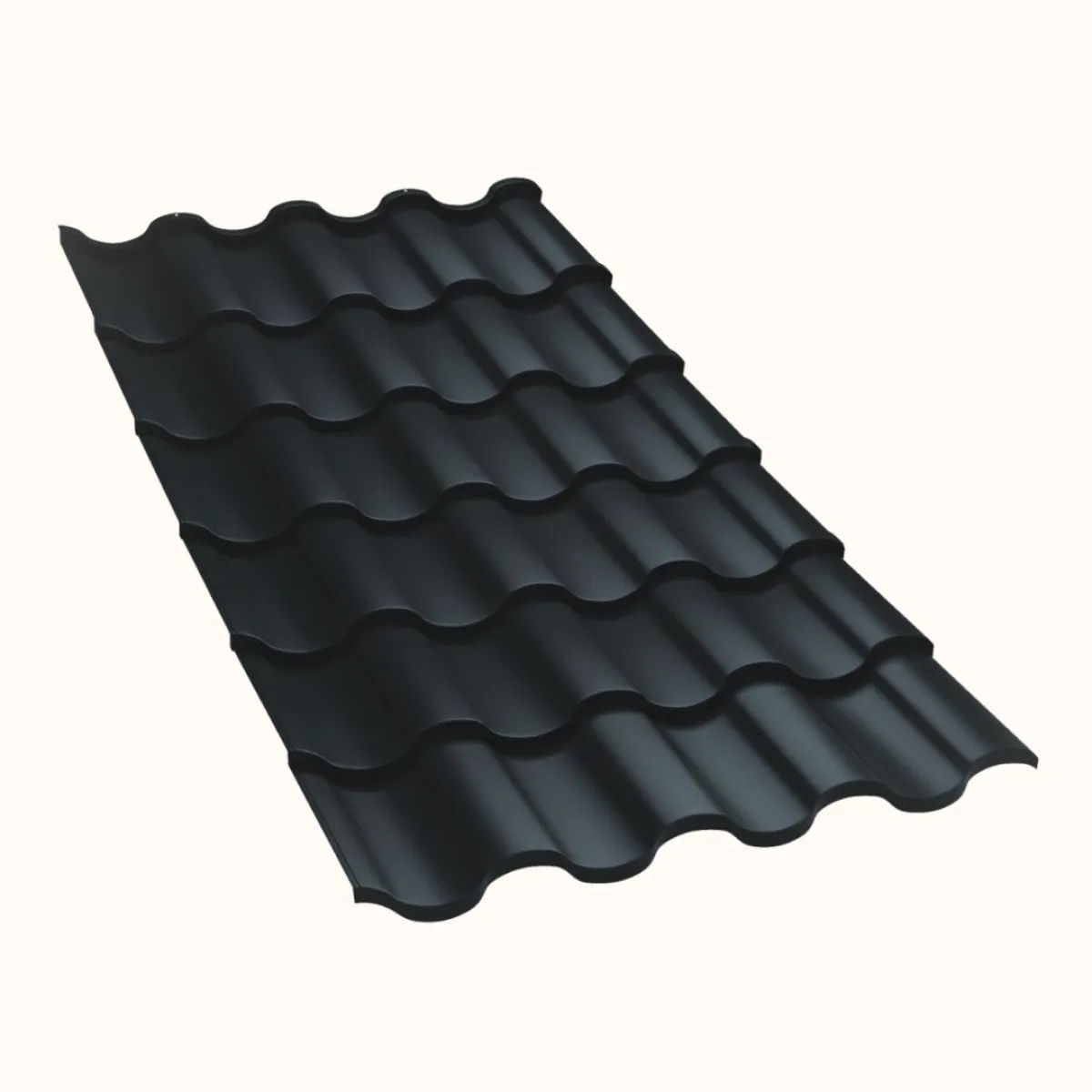 Tôle imitation tuile Centro Gris Anthracite mat