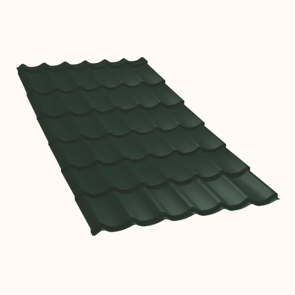 Tôle imitation tuile Vello Vert mat - 4