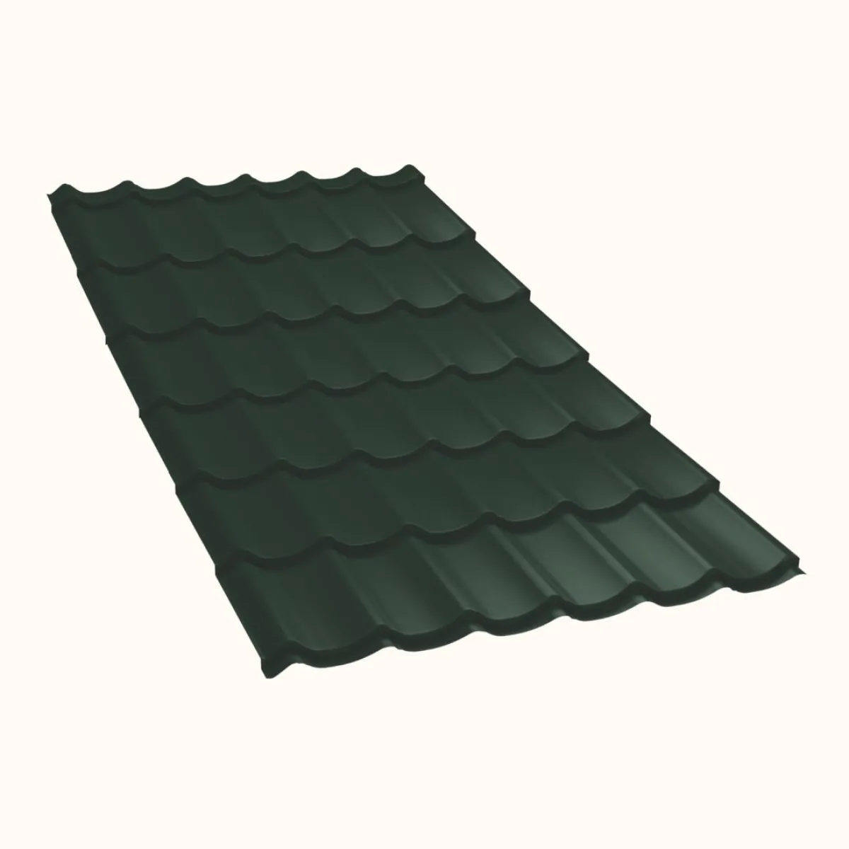 Tôle imitation tuile Vello Vert mat