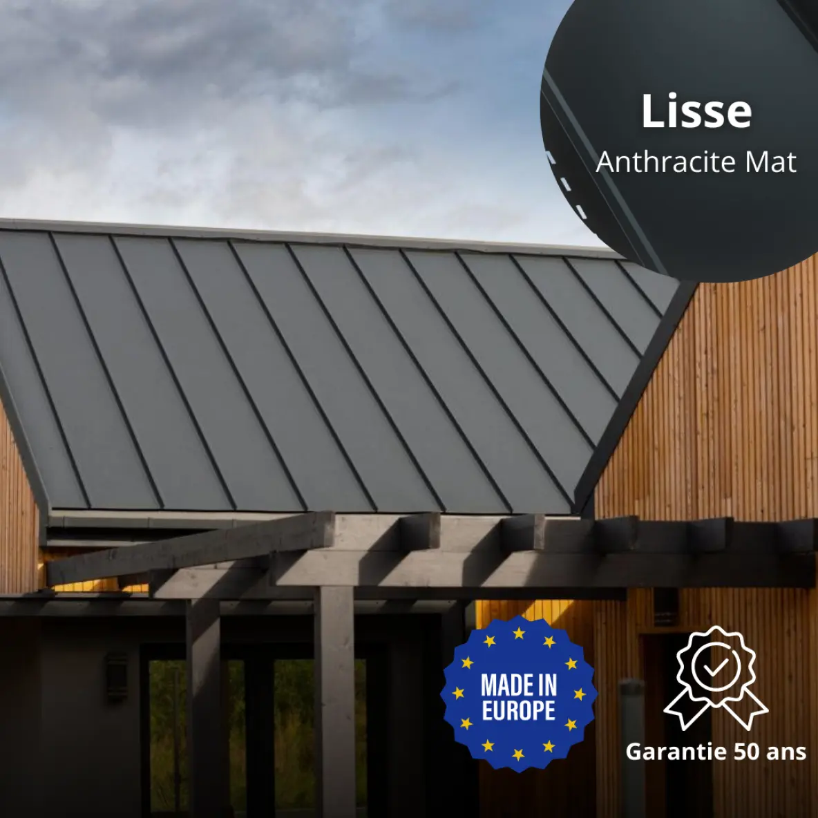 Toiture joint debout Snap Lock