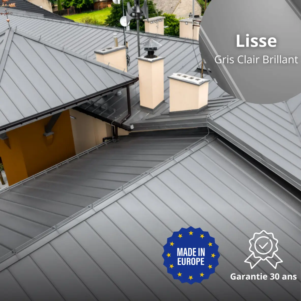 Toiture joint debout Snap Lock