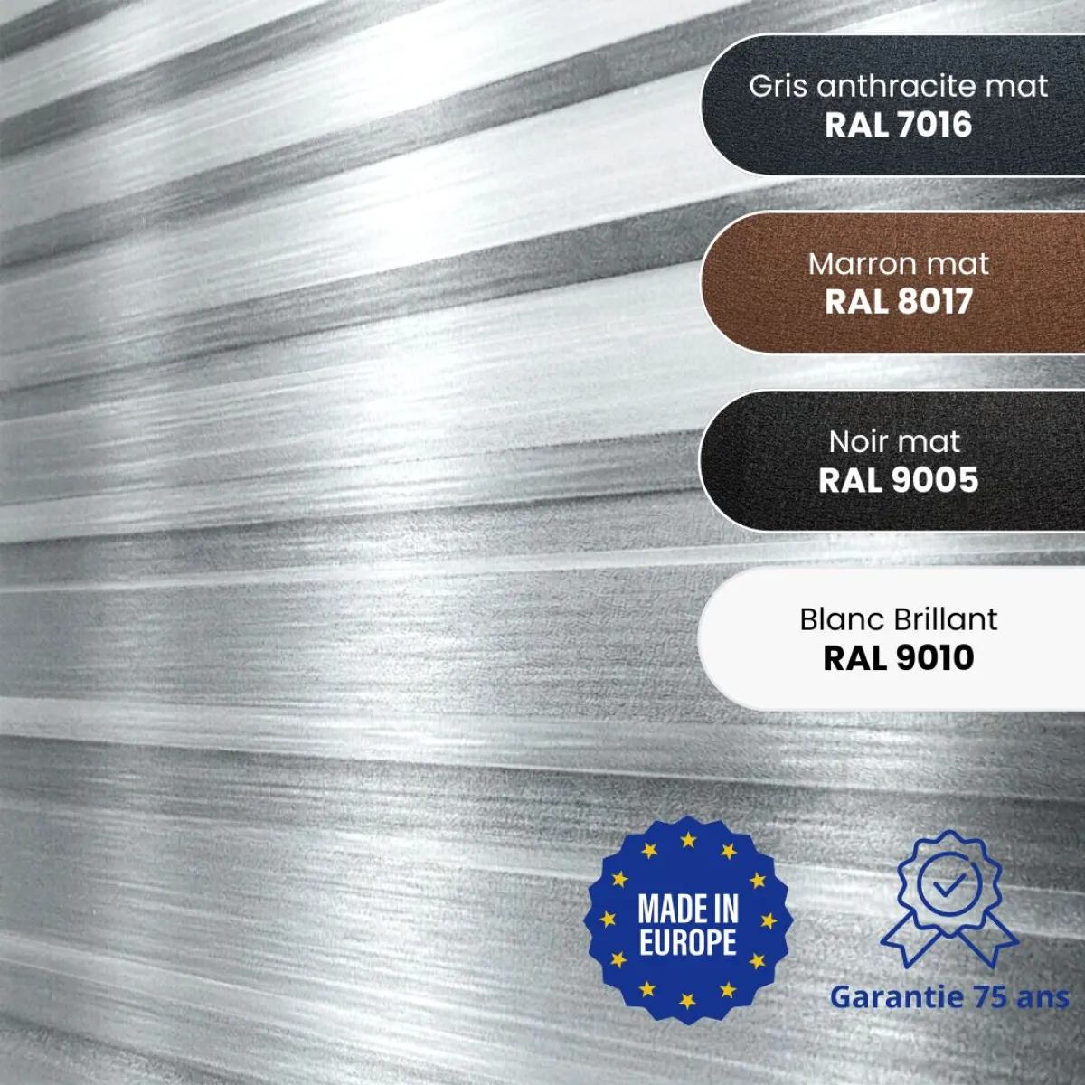 Tôle de bardage aluminium Vigo Alu