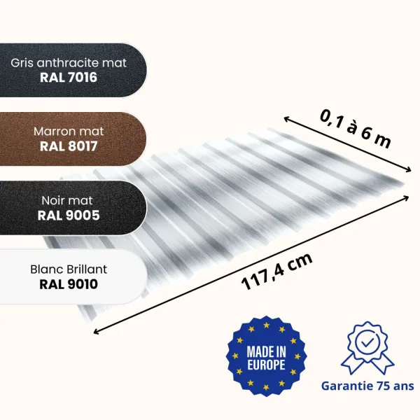 Tôle de bardage aluminium Medio Alu - 2