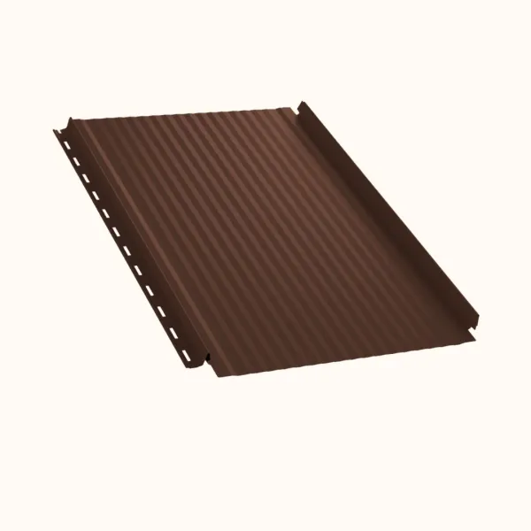 Joint debout Snap Lock micro-nervuré Marron mat - 4