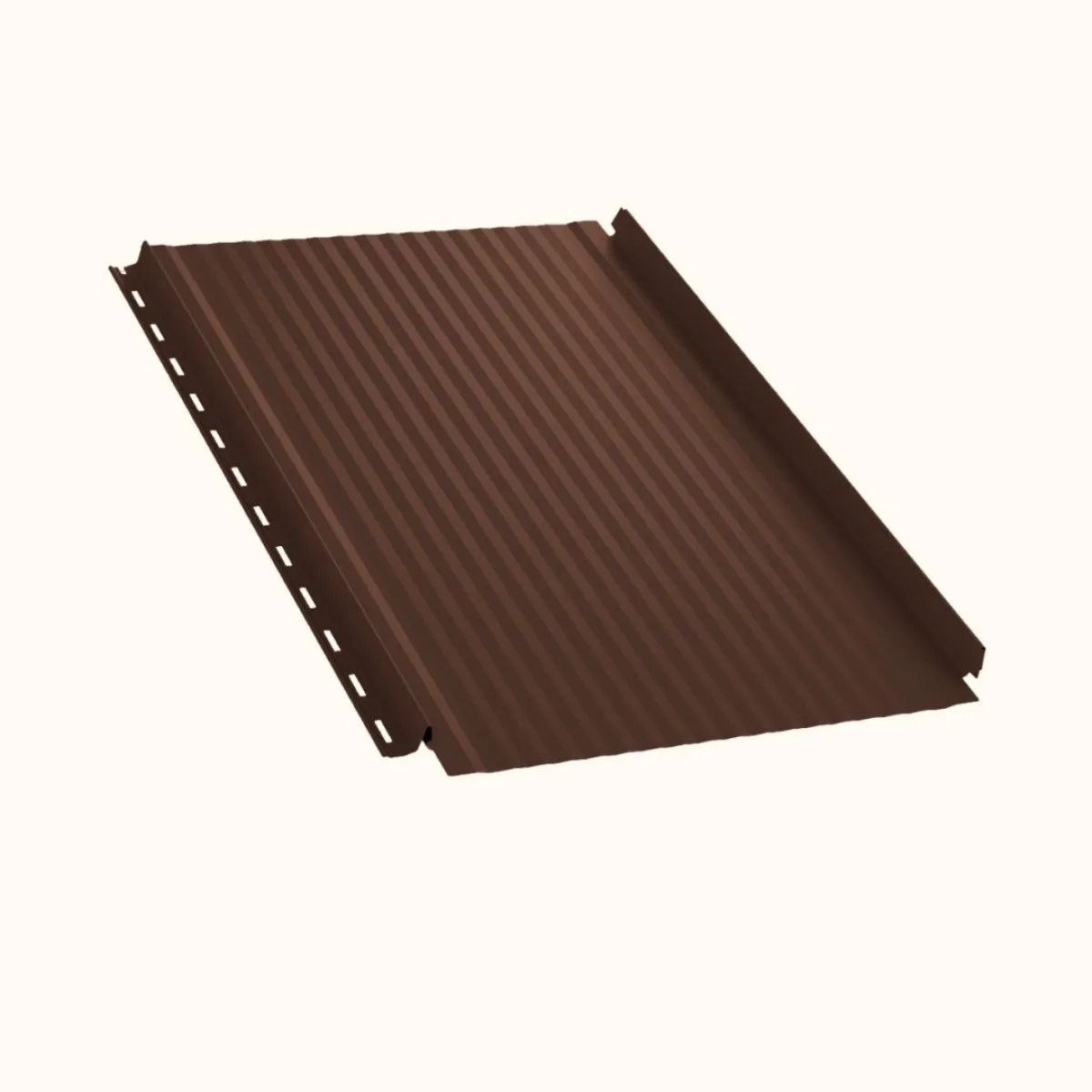 Joint debout Snap Lock micro-nervuré Marron mat