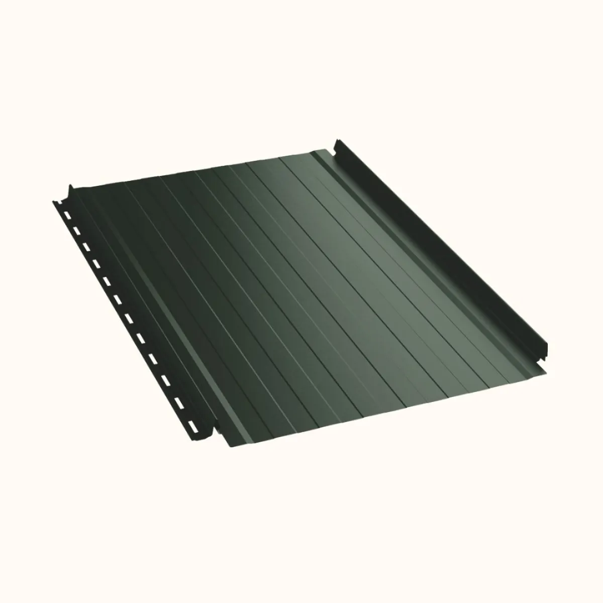 Joint debout Snap Lock ondulé Vert mat