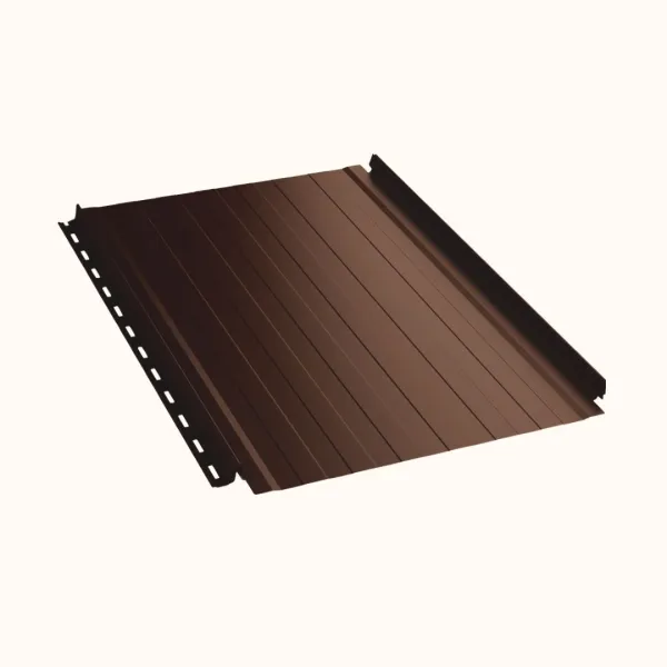 Joint debout Snap Lock ondulé Marron mat - 4