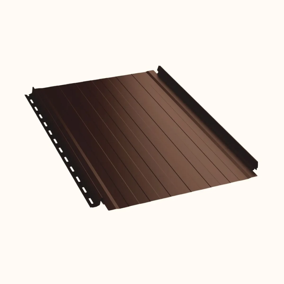 Joint debout Snap Lock ondulé Marron mat