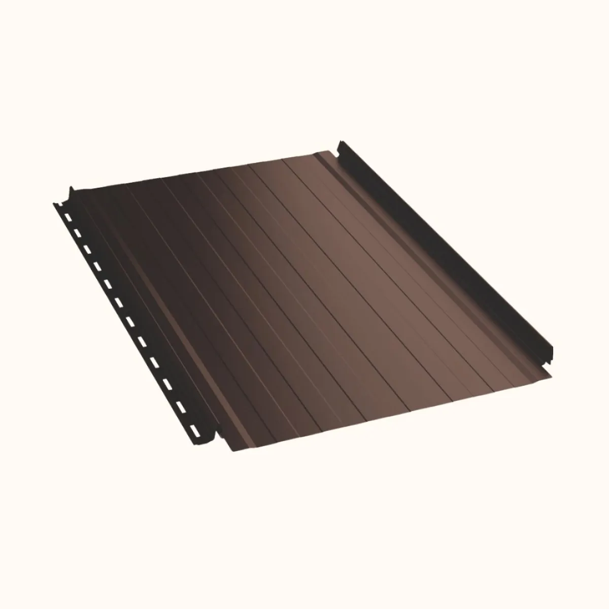 Joint debout Snap Lock ondulé Brun Gris mat