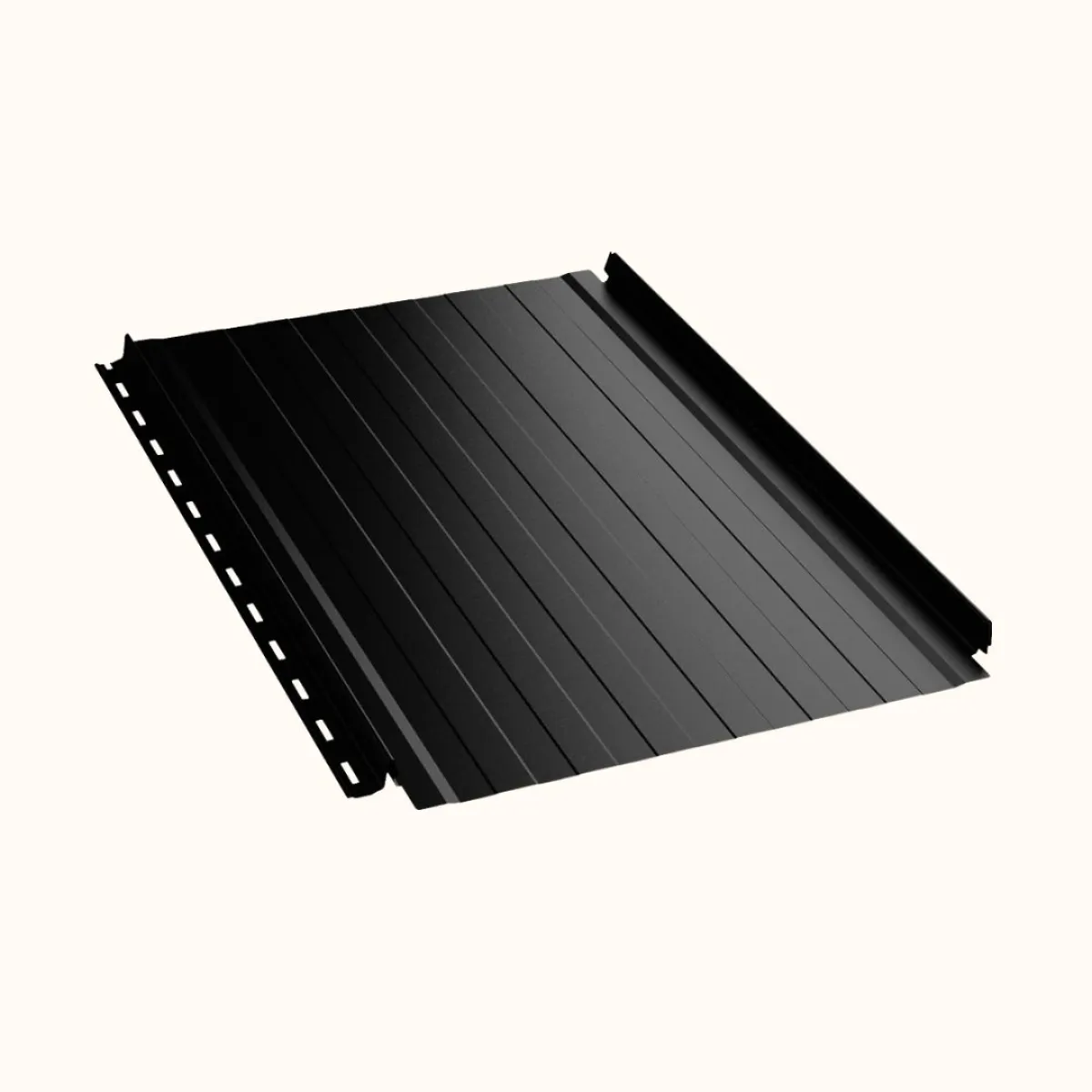 Joint debout Snap Lock ondulé Noir mat