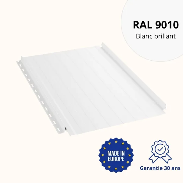 Joint debout Snap Lock ondulé Blanc brillant - 1