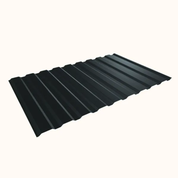 Tôle de bardage bac acier Medio Gris Anthracite mat - 4
