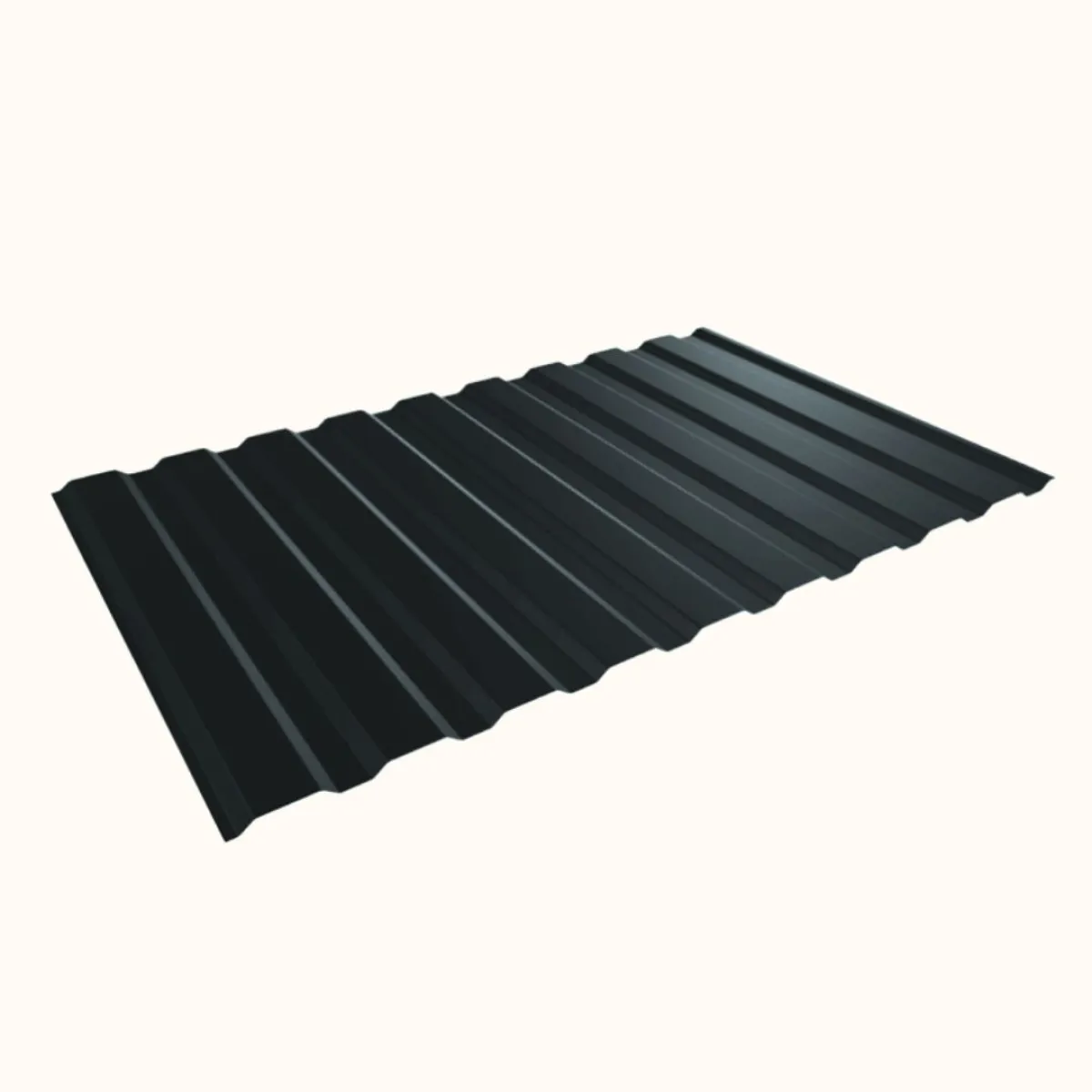 Tôle de bardage bac acier Medio Gris Anthracite mat