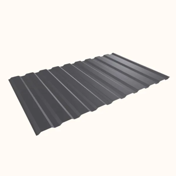 Tôle de bardage bac acier Medio Gris Graphite mat - 4