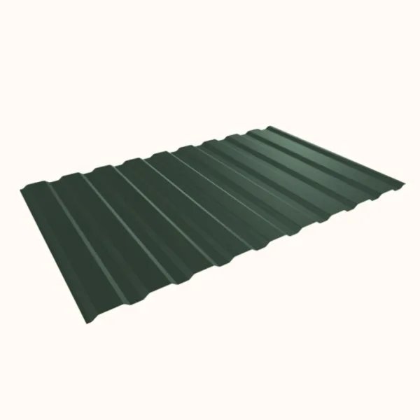 Tôle de bardage bac acier Medio Vert mat - 4