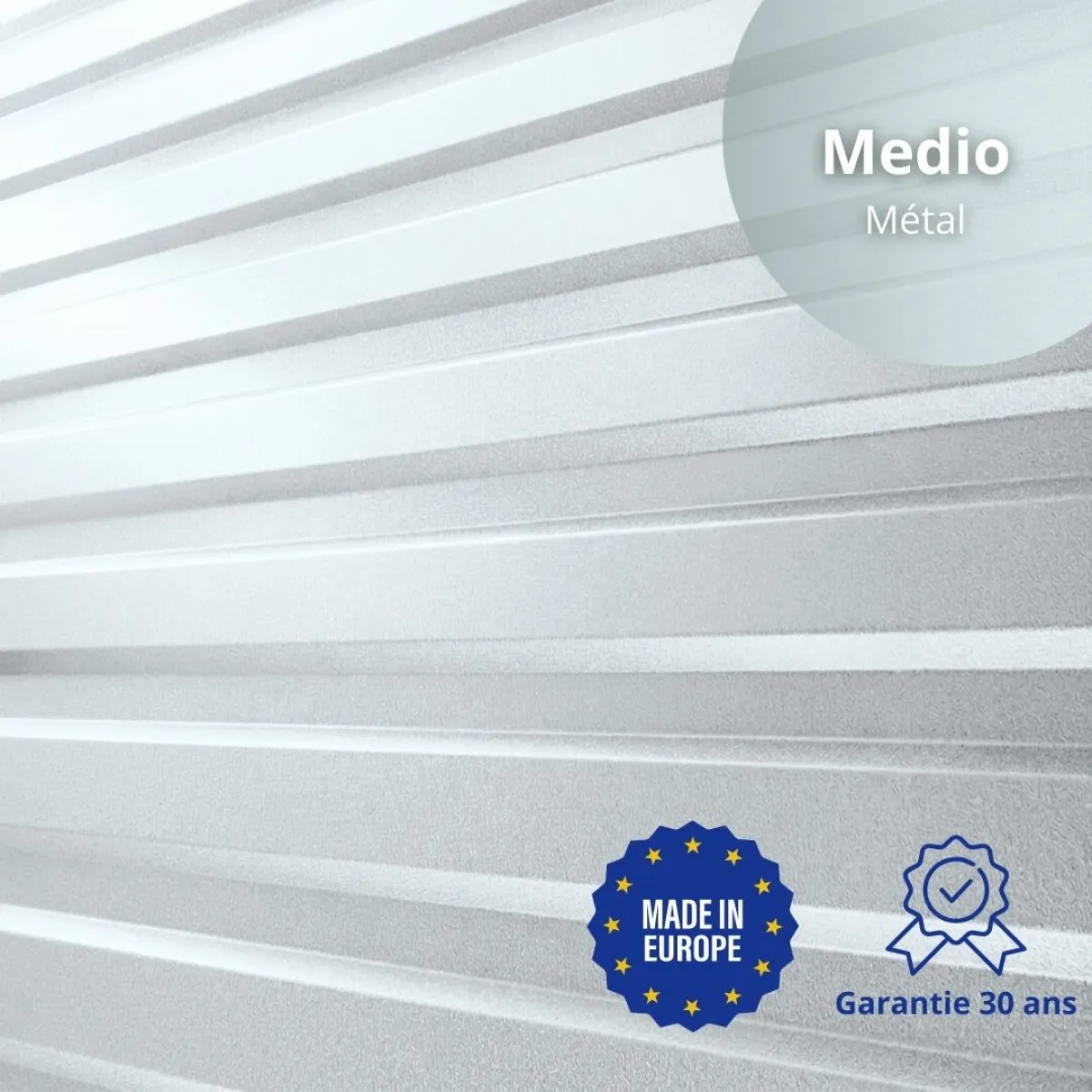 Tôle de bardage bac acier Medio Métal Brut