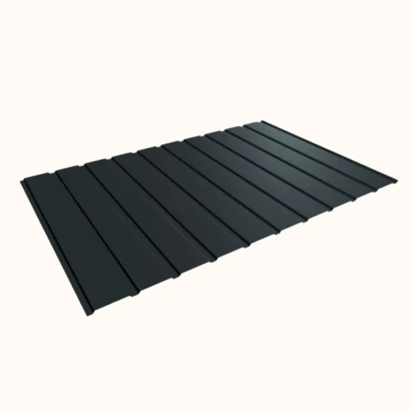 Panneau de Bardage bac acier Plano Gris Anthracite mat - 4