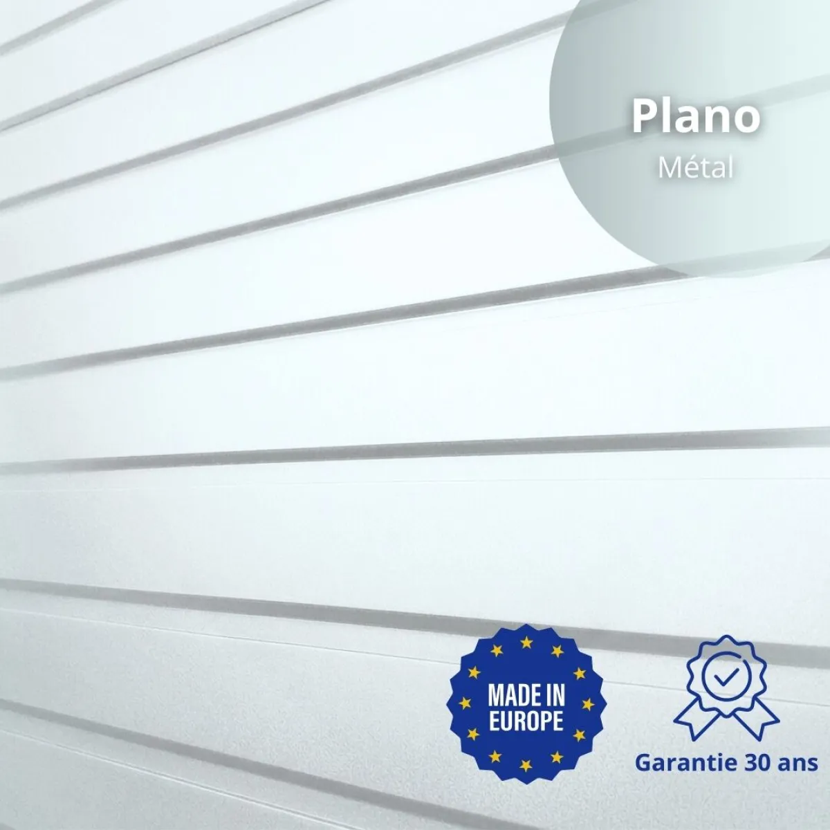 Panneau de Bardage bac acier Plano Métal Brut