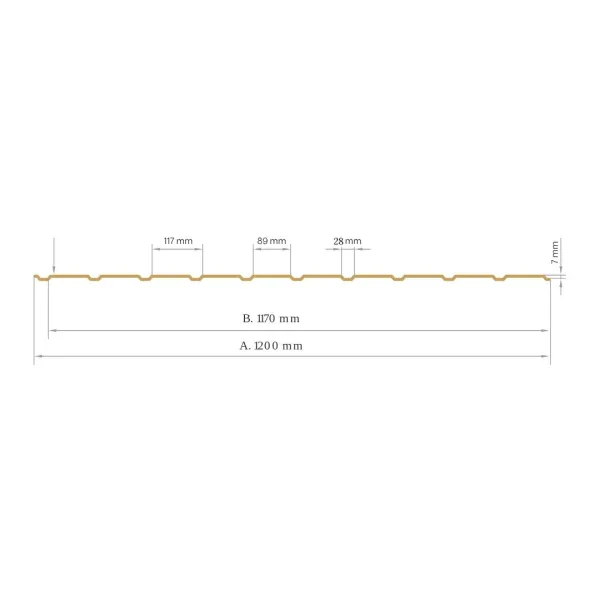 Panneau de Bardage bac acier Plano Métal Brut - 3