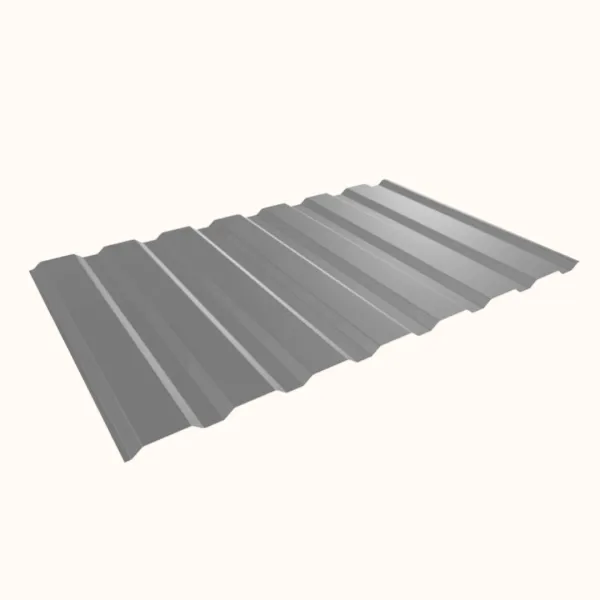 Tôle de bardage bac acier Vigo Gris Clair brillant - 4