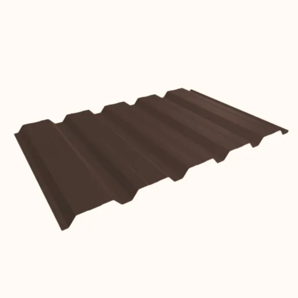 Tôle de bardage bac acier Alto Brun Gris mat - 4