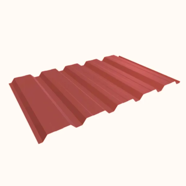 Tôle de bardage bac acier Alto Rouge mat - 4