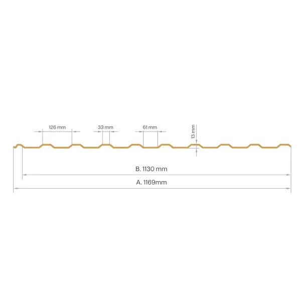 Tôle de toiture bac acier Medio Métal - 3