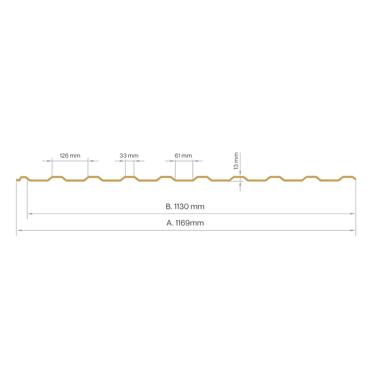 Tôle de toiture bac acier Medio Métal