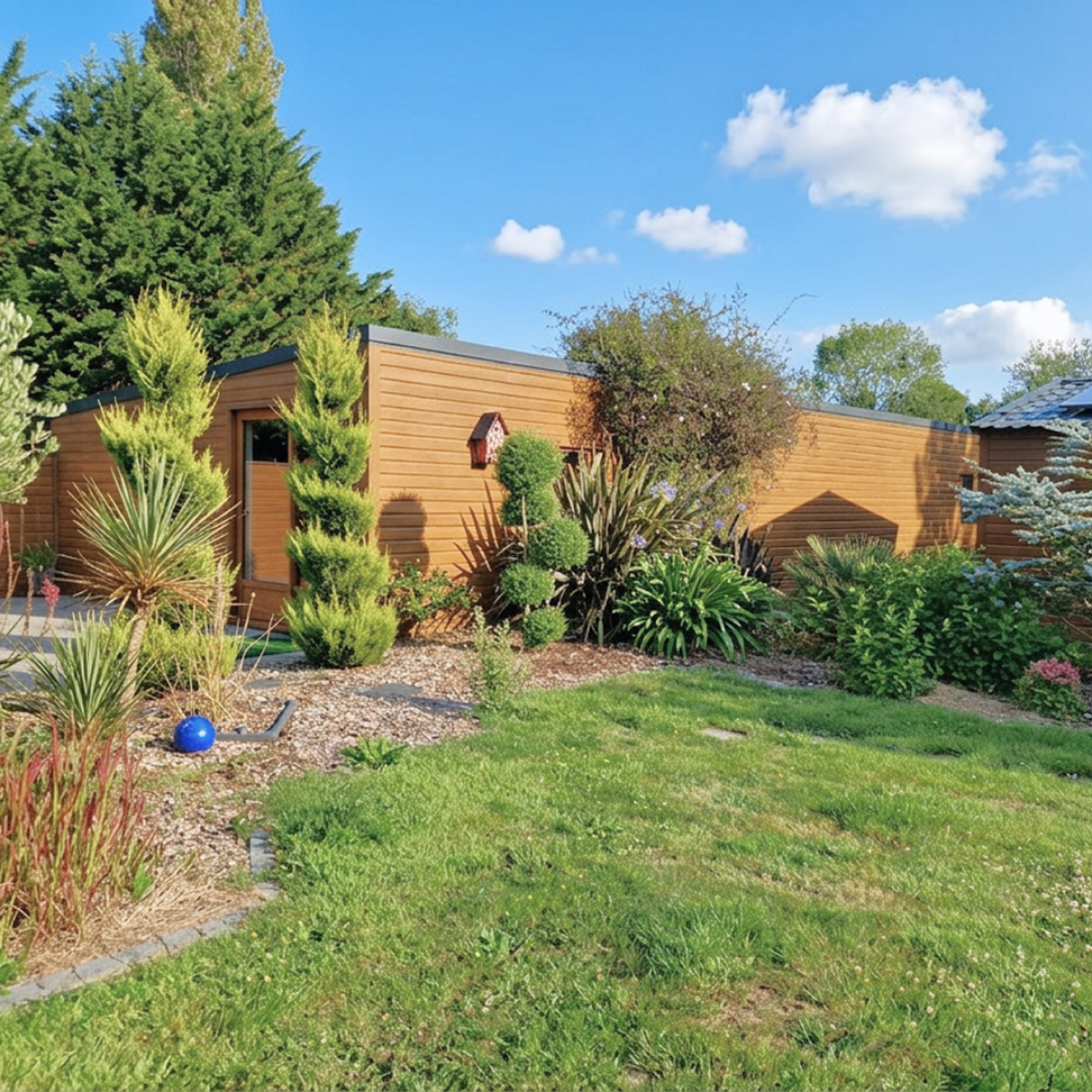 Tôle de Bardage Vario Chêne Doré 3D