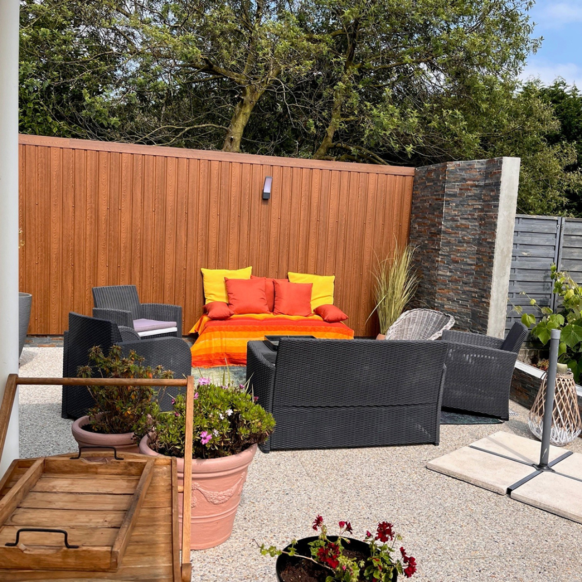 Tôle de Bardage Vario Chêne Doré 3D