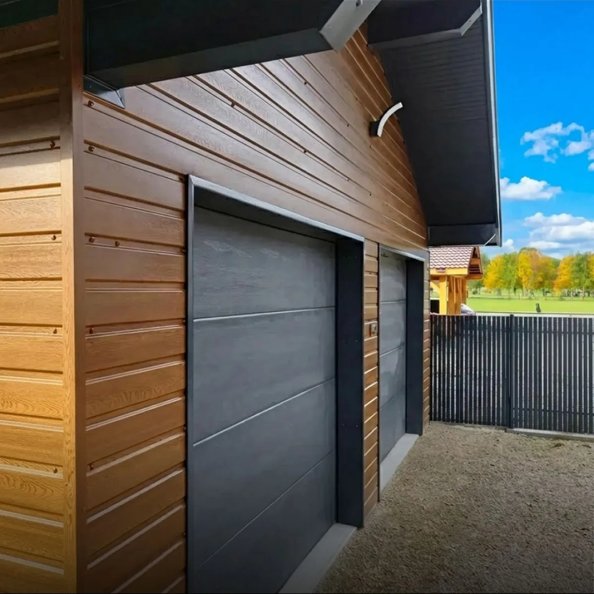 Tôle de Bardage Vario Chêne Doré 3D