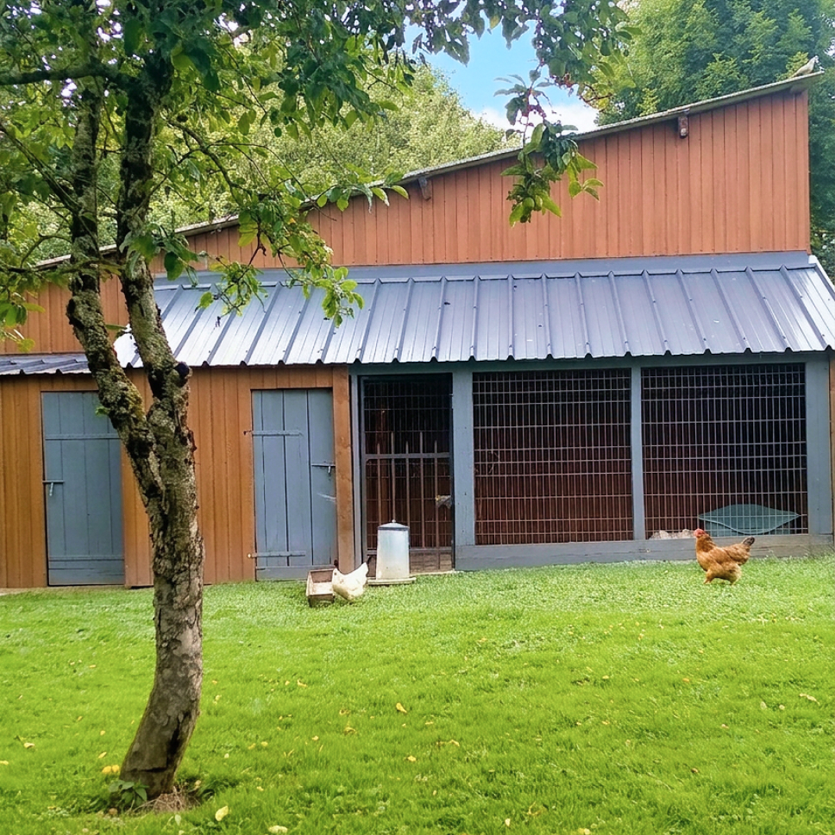 Tôle de Bardage Vario Chêne Doré 3D