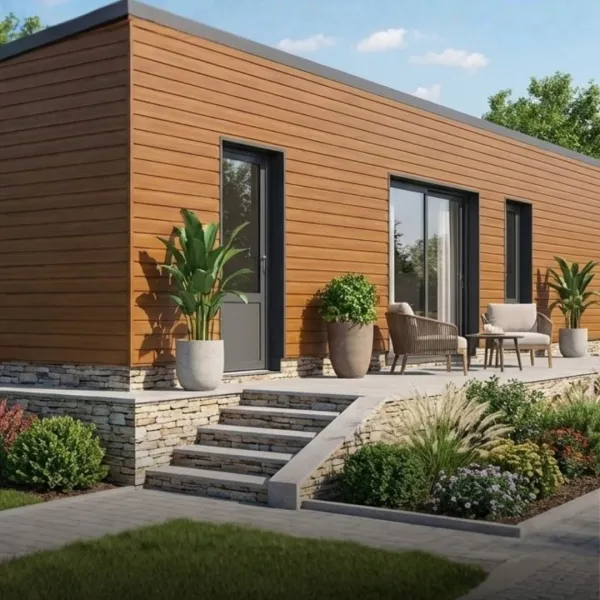 Tôle de Bardage Vario Chêne Doré 3D - 14