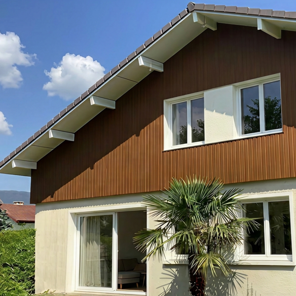 Tôle de Bardage Vario Chêne Doré 3D - 10