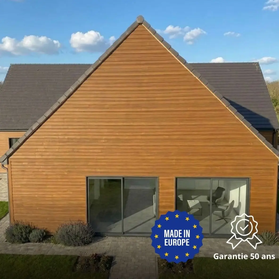 Tôle de bardage imitation Bois Premium