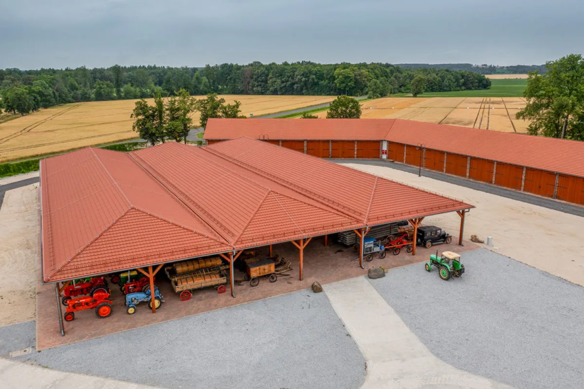 Tôle imitation tuile Allano Terre Cuite mat