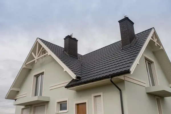 Tôle imitation tuile Allano Gris Anthracite mat - 8