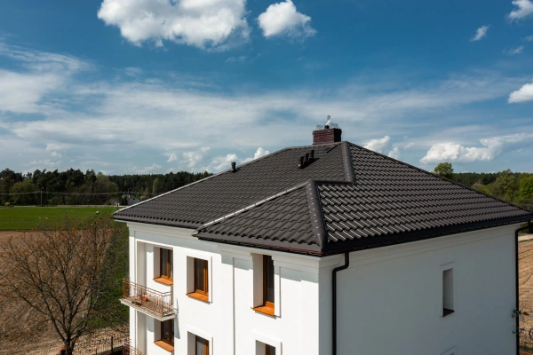 Tôle imitation tuile Centro Marron mat - 6