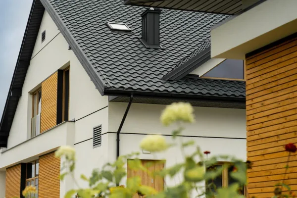 Tôle imitation tuile Centro Gris Anthracite mat - 6