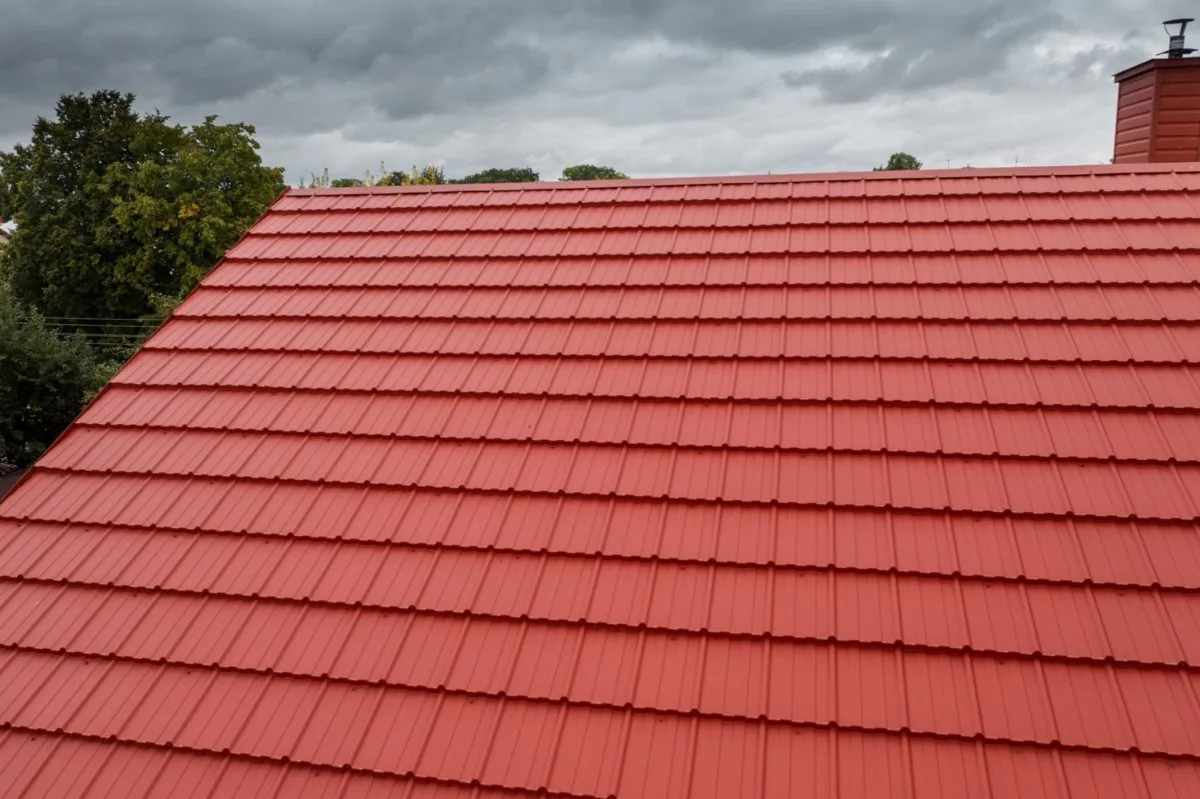 Tôle imitation tuile Horizon Rouge Mat