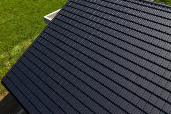 Tôle imitation tuile Horizon Noir mat - 5