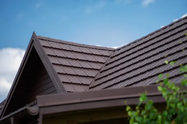 Tôle imitation tuile Horizon Marron mat - 4