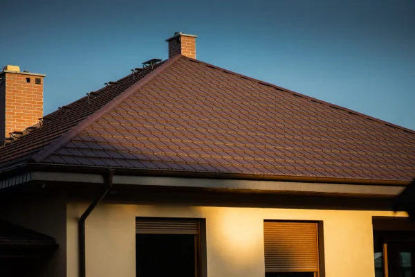 Tôle imitation tuile Horizon Marron mat - 7