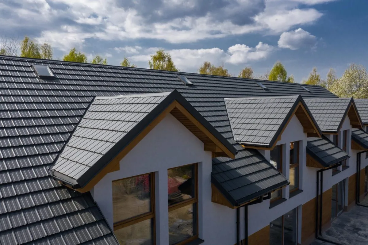 Tôle imitation tuile Horizon Gris Graphite mat