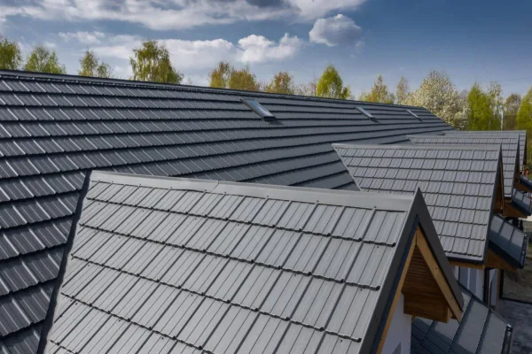 Tôle imitation tuile Horizon Gris Graphite mat - 5